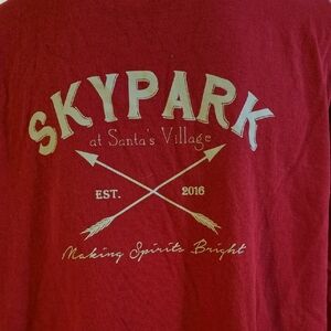 Red SkyPark Bike Park Graphic T-shirt